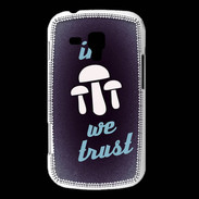 Coque Samsung Galaxy Trend In Mushrooms We trust Bleu ZG