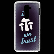 Coque LG G2 In Mushrooms We trust Bleu ZG