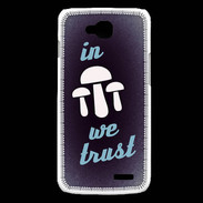 Coque LG L90 In Mushrooms We trust Bleu ZG