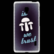Coque LG F6 In Mushrooms We trust Bleu ZG