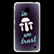 Coque Nokia Lumia 630 In Mushrooms We trust Bleu ZG
