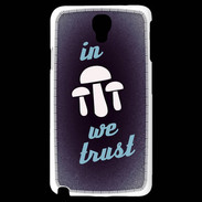 Coque Samsung Galaxy Note 3 Light In Mushrooms We trust Bleu ZG
