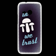 Coque HTC One Mini 2 In Mushrooms We trust Bleu ZG
