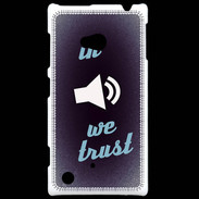 Coque Nokia Lumia 720 In Music We trust Bleu ZG