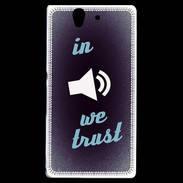 Coque Sony Xperia Z In Music We trust Bleu ZG