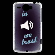 Coque HTC Wildfire G8 In Music We trust Bleu ZG