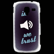 Coque Samsung Galaxy Ace 2 In Music We trust Bleu ZG