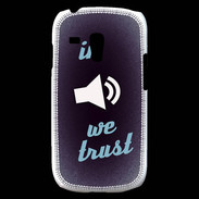 Coque Samsung Galaxy S3 Mini In Music We trust Bleu ZG