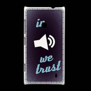 Coque Nokia Lumia 520 In Music We trust Bleu ZG