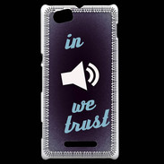 Coque Sony Xperia M In Music We trust Bleu ZG