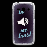 Coque Samsung Galaxy Ace3 In Music We trust Bleu ZG