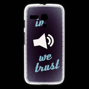 Coque Motorola G In Music We trust Bleu ZG