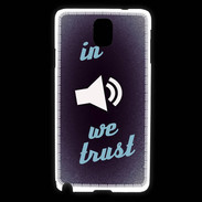 Coque Samsung Galaxy Note 3 In Music We trust Bleu ZG