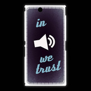 Coque Sony Xpéria Z Ultra In Music We trust Bleu ZG