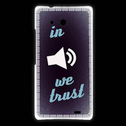 Coque Huawei Ascend Mate In Music We trust Bleu ZG