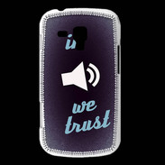 Coque Samsung Galaxy Trend In Music We trust Bleu ZG