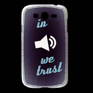Coque Samsung Galaxy Grand In Music We trust Bleu ZG