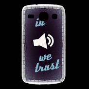 Coque Samsung Galaxy Core In Music We trust Bleu ZG