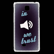 Coque LG F5 In Music We trust Bleu ZG