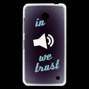 Coque Nokia Lumia 630 In Music We trust Bleu ZG
