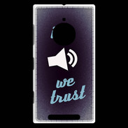 Coque Nokia Lumia 830 In Music We trust Bleu ZG