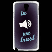 Coque Samsung Galaxy Note 3 Light In Music We trust Bleu ZG