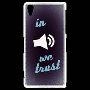 Coque Sony Xperia Z2 In Music We trust Bleu ZG