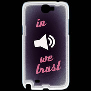 Coque Samsung Galaxy Note 2 In Music We trust Rouge ZG