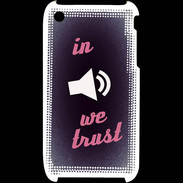 Coque iPhone 3G / 3GS In Music We trust Rouge ZG
