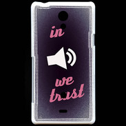 Coque Sony Xperia T In Music We trust Rouge ZG