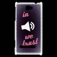Coque HTC Windows Phone 8S In Music We trust Rouge ZG