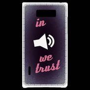 Coque LG Optimus L7 In Music We trust Rouge ZG