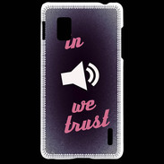 Coque LG Optimus G In Music We trust Rouge ZG