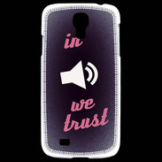 Coque Samsung Galaxy S4 In Music We trust Rouge ZG