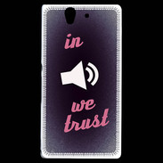 Coque Sony Xperia Z In Music We trust Rouge ZG