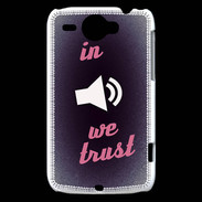 Coque HTC Wildfire G8 In Music We trust Rouge ZG