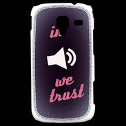 Coque Samsung Galaxy Ace 2 In Music We trust Rouge ZG