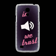 Coque Samsung Galaxy S4mini In Music We trust Rouge ZG