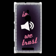 Coque Nokia Lumia 925 In Music We trust Rouge ZG