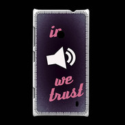 Coque Nokia Lumia 520 In Music We trust Rouge ZG