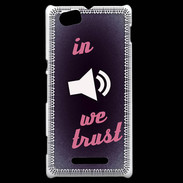 Coque Sony Xperia M In Music We trust Rouge ZG