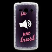 Coque Samsung Galaxy Ace3 In Music We trust Rouge ZG