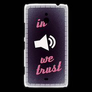 Coque Nokia Lumia 1320 In Music We trust Rouge ZG