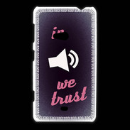 Coque Nokia Lumia 625 In Music We trust Rouge ZG