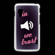 Coque LG L5 2 In Music We trust Rouge ZG