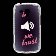 Coque Samsung Galaxy Trend In Music We trust Rouge ZG