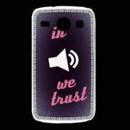 Coque Samsung Galaxy Core In Music We trust Rouge ZG