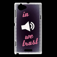 Coque Sony Xperia L In Music We trust Rouge ZG
