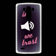 Coque LG G3 In Music We trust Rouge ZG