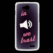 Coque LG L90 In Music We trust Rouge ZG